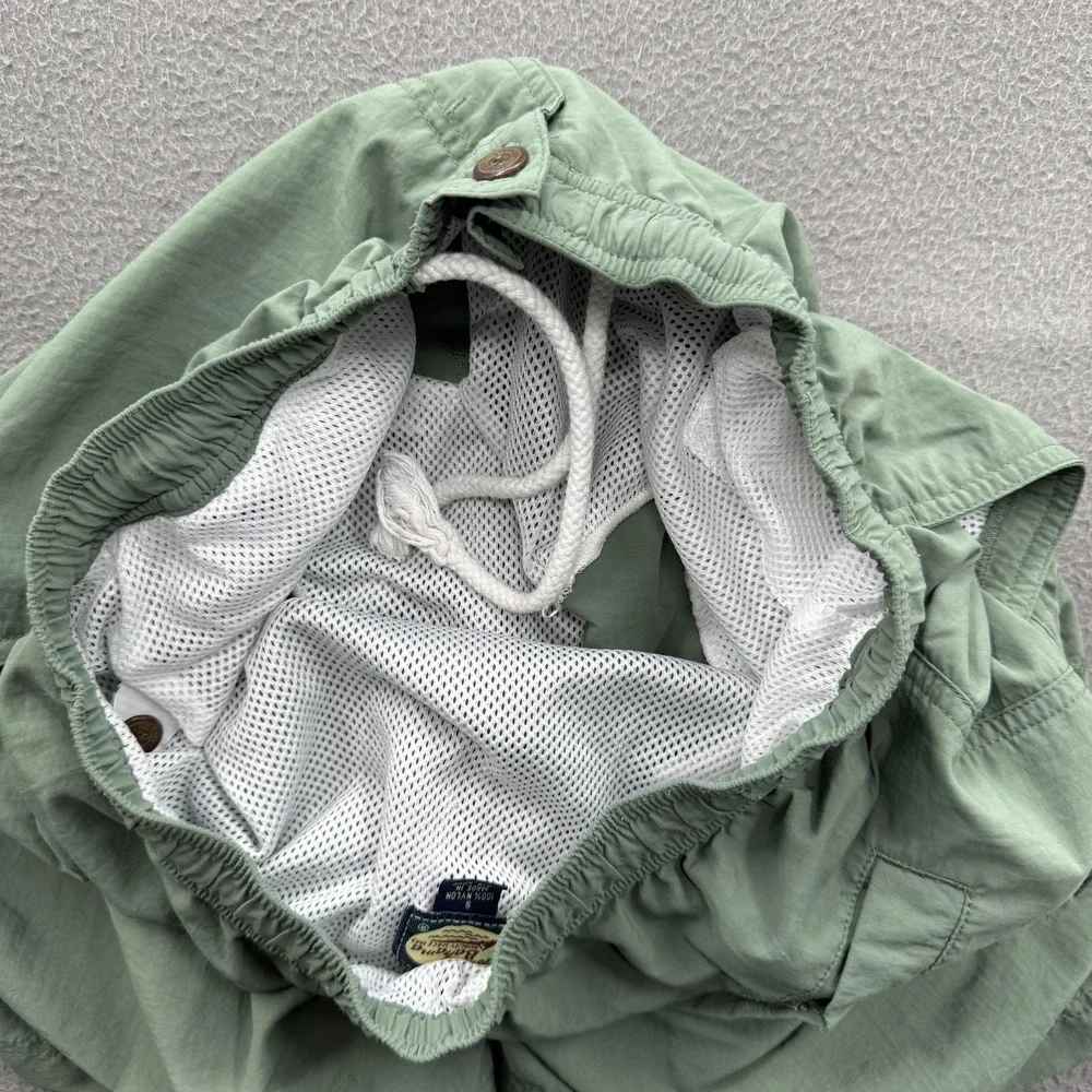 Tommy Bahama Swim Shorts Mens Small Green Solid Trunks Mesh Lined Cargo Beach‎